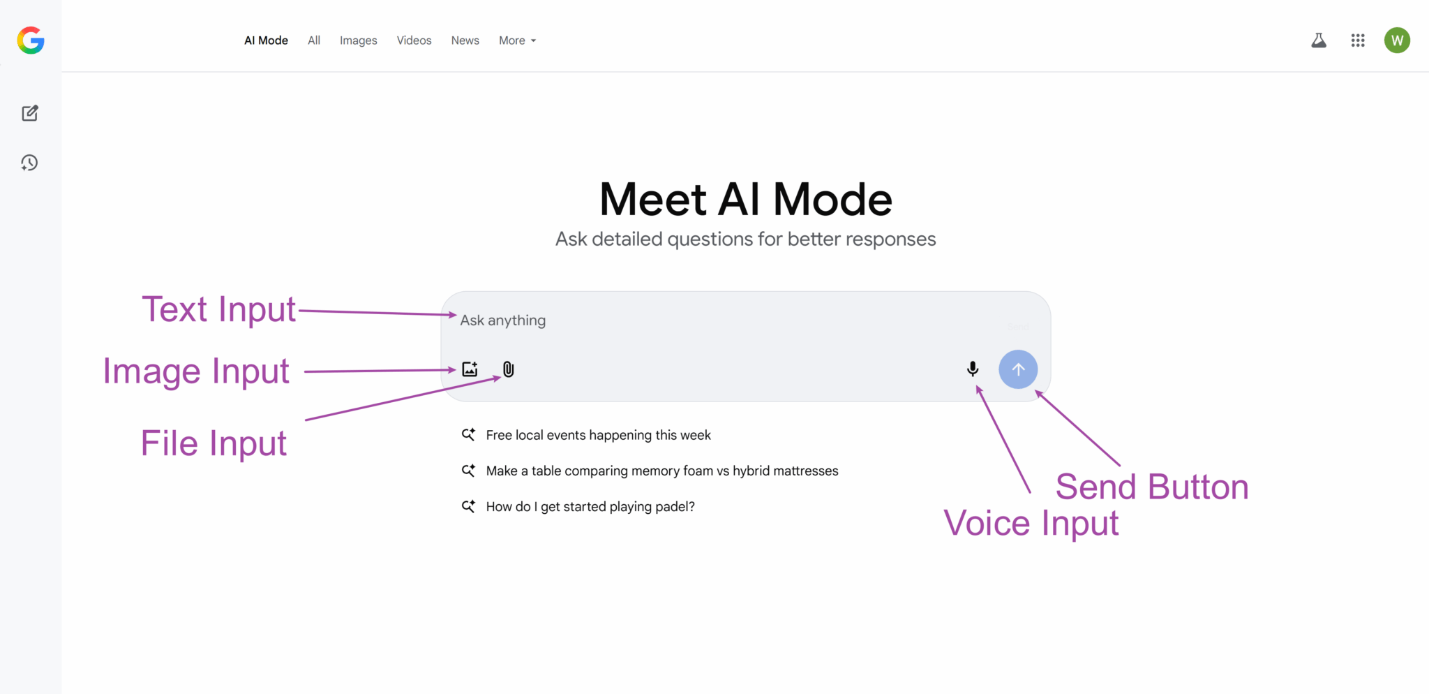 Google AI Mode Features: Complete List and How to Use Them - Begins w/ AI